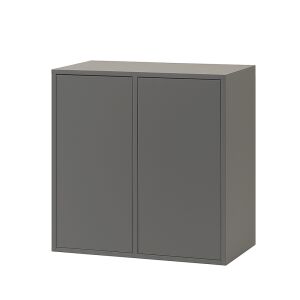 Boxie 2-drzwiowa szafka ścienna 80x80x37 cm antracytowa 139524198 - Szafka ścienna