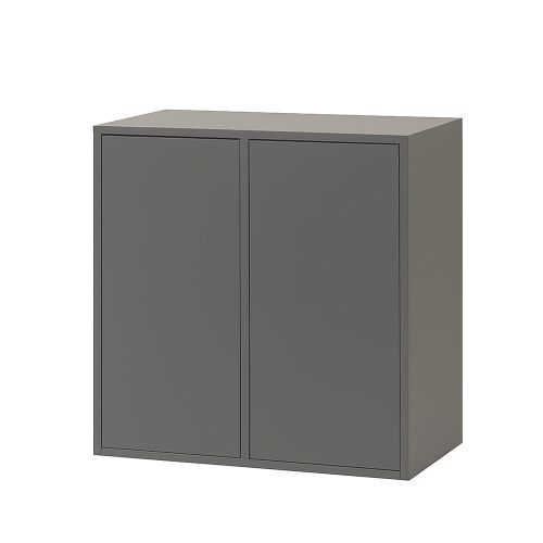 Boxie 2-drzwiowa szafka ścienna 80x80x37 cm antracytowa 139524198