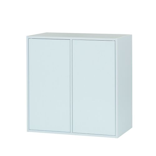 Boxie 2-drzwiowa szafka ścienna 80x80x37 cm niebieska 139524229