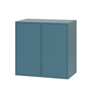 Boxie 2-türiger Hängeschrank 80x80x37 cm petrolblau 139524232 - Wohnzimmermöbel
