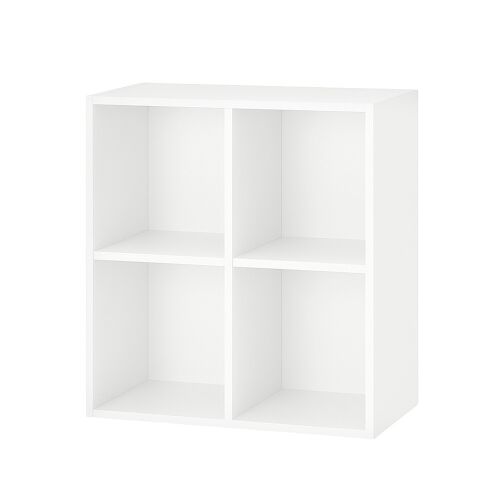 Otwarta szafka ścienna Boxie 80x80x37 cm biała 139524235