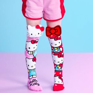 Madmia Hello Kitty bunte lange Socken für Mädchen von 6-99 Jahren