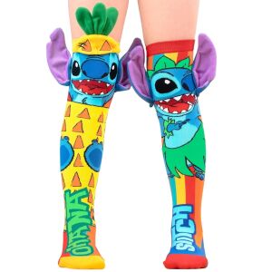Madmia Stitch Ananas Unisex kolorowe długie skarpetki 6-99 lat