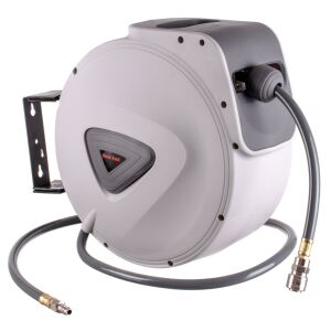 Tambur automat pentru furtunuri pneumatice cu furtun de 15 metri si teava de conectare de 1,4 metri, cuplaj rapid TC Technic HR091515 139529773 - Cărucioare pentru furtun