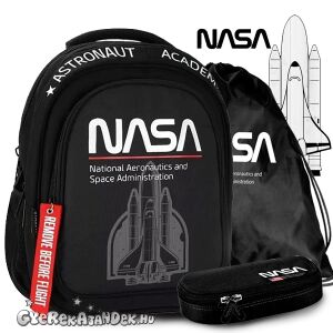 Starpak NASA Ergonomikus Iskolatáska Szett - Fekete/Piros 139531098 - Starpak
