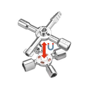 Многофункционален гаечен ключ 10 в 1, EXTOL PREMIUM, 916299, 15 функции 139532614 - Ключ за щепсел