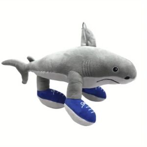 Plyšová hračka Tralalelo Tralala Brain Rot ABYZ Veľkosť 34cm, Farba Sivá/Modrá