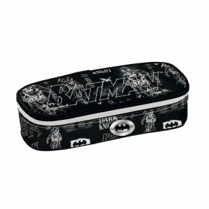 Piórnik owalny Batman Dark Knight, czarny piórnik z motywem Batmana - Batman