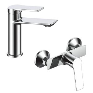 La Brocca ROMA LOT1 Spültisch- und Brausebatterie-Set, Einhebelmischer, Schlankes Design, Wassersparend, Leise, Leicht zu reinigen und zu installieren, Sanitärmessing, Chromoberfläche