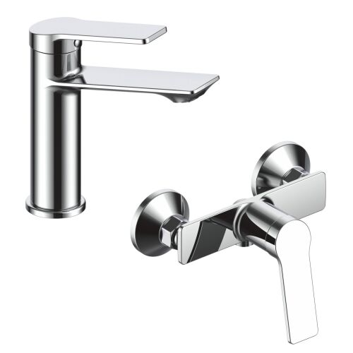 La Brocca ROMA LOT1 Spültisch- und Brausebatterie-Set, Einhebelmischer, Schlankes Design, Wassersparend, Leise, Leicht zu reinigen und zu installieren, Sanitärmessing, Chromoberfläche 139533785