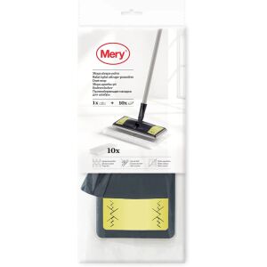 Perie de podea pentru colectarea prafului Mop de praf 25,8x10,5cm cu 10 lavete 29,5x21,5cm 139533888 - Felmosó