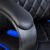 Bewello Bemada Gamer Stuhl mit Armlehne - schwarz / blau - 71 x 53 cm / 53 x 47 cm Modern aussehender, ergonomisch gestalteter Gaming-Stuhl. bmd11116bl 139535682
