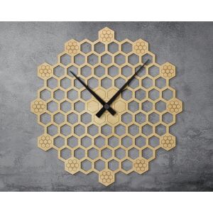 Méhsejtes falióra méhészeknek, Több méretben, Szám nélküli méhsejtes óra, Méhész férfiaknak