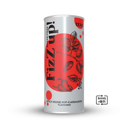 FIZZ UP! Csípős Csipkebogyó-Kardamom Szénsavas Üdítő - 250ml