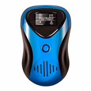 Macvi® ultrahangos kártevőirtó készülék, LED kijelző, 10-70kHz, 3W, nem mérgező, nem mérgező, rágcsáló elleni védelem, 100% biztonságos az állatok számára