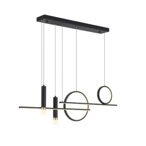 Macvi® felfüggesztett led csillár állítható meleg, hideg és semleges fényű modern design nappali vagy iroda számára