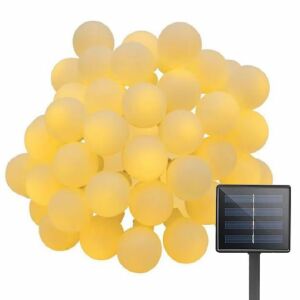 Macvi® Solar kültéri kerti 7M 50 LED IP65 8 üzemmód meleg fehér