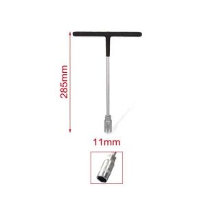 T-alakú Dugókulcs - 11mm, 285mm, Króm-vanádium, Ergonomikus Markolat 139542713 - Dugókulcs