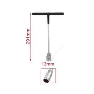 T-alakú Dugókulcs - 13 mm, Műanyag Markolat 139542720 - Dugókulcs