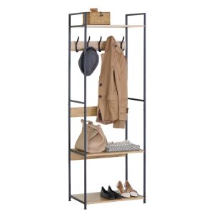 Intenso Home Nyitott Ruhatároló - Tölgy, 60x175cm, 3 Polc