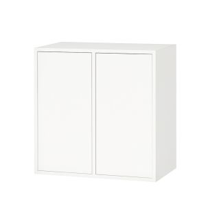 Leziter Boxie Fali Szekrény - 2 Ajtós, 80x80x37 cm, Fehér 139544325 - Faliszekrény