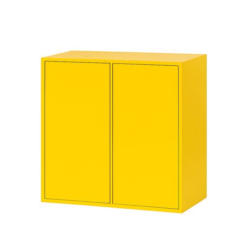 Leziter Boxie - 2-Ajtós Sárga Fali Szekrény - 80x80x37 cm 139544398