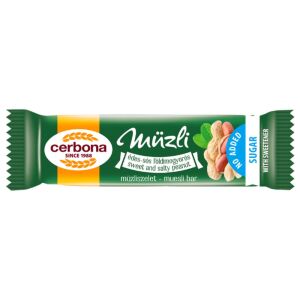 Cerbona Édes-sós Földimogyorós Müzliszelet - 20g, Hozzáadott Cukor Nélkül 139544563 - Cerbona