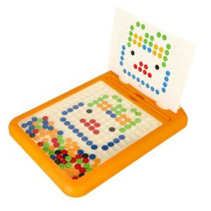 Mágneses Mozaik Kirakó Tábla - 118 Gomb, 3+ Éveseknek