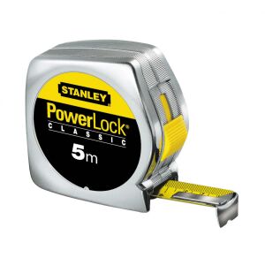 Stanley Powerlock Mérőszalag - 3m x 12.7mm, Króm Ház