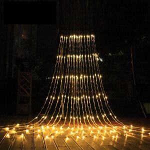 Flippy 7m x 5m meleg fehér LED függönylámpa kültéri karácsonyi dekorációhoz - Fényfüzér