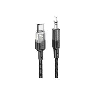 HOCO UPA27 SPIRIT USB TYPE-C / JACK AUDIO-KONVERTER 1,2 METER (DAC) SCHWARZ 139556706 - USB-Konverter