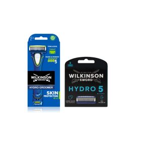 Zestaw do strzyżenia Wilkinson Hydro5 Groomer i Shaver 4 w 1, + 9 wkładów 139558317 - Wilkinson