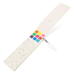 Mini carte de colorat, pensula cu apa, 20 pagini cu ilustratii, 4 ani+