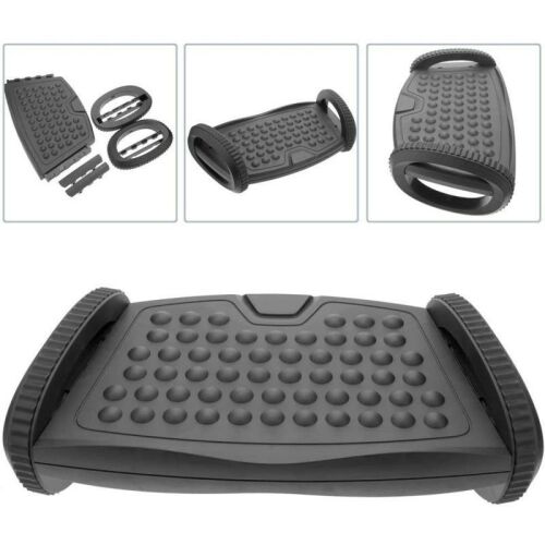 Ergonomikus lábtartó állítható magassággal és csúszásgátló felülettel, több nézetben