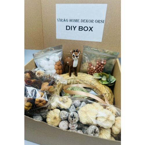 Csináld magad Őszi ajtódísz készlet őzike figurával