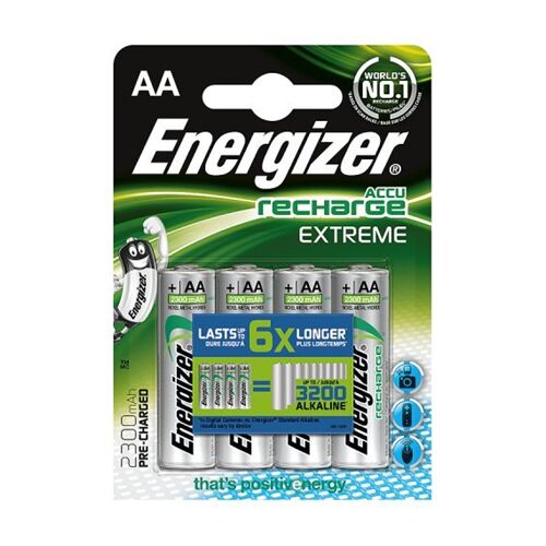 Energizer | AA/HR6 | 2300 mAh | Reîncărcabilă Accu Extreme Ni-MH | 4 buc. 140675267