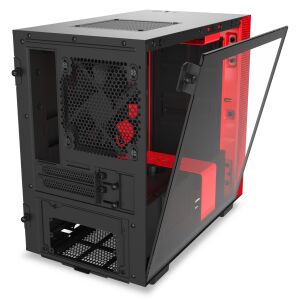 NZXT H210i Mini-ITX Számítógépház - Fekete/Piros, Ablakos 139570389 - NZXT
