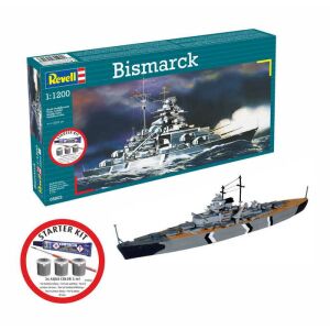 Revell Starter Kit - Bismarck 143195192 - Revell Model, makieta