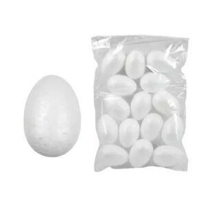 Jajko z pianki - 8 cm, 15 szt. 139572581 - Materiał dekoracyjny Hungarocell