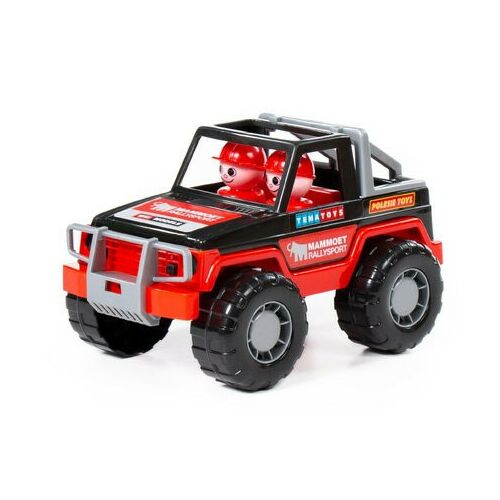 POLESIE Rally Jeep játékautó, piros és fekete, gyerekeknek