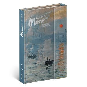 Claude Monet 2026 heti tervező mágneses zárással - REALSYSTEM