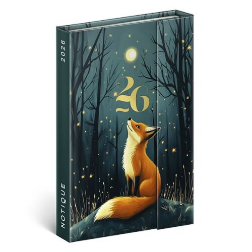 NOTIQUE 2026 Fox heti tervező mágneses zárással