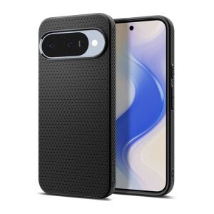 SPIGEN LIQUID AIR szilikon telefonvédő (ütésállóság, légpárnás sarok, rombusz) FEKETE Google Pixel 10, Pixel 10 Pro 139573920 - Spigen