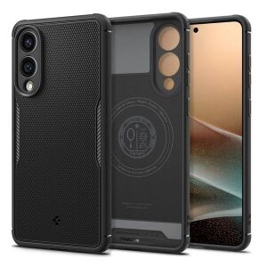 SPIGEN CORE ARMOR MAG szilikon telefonvédő (ütésállóság, kameravédő, érdes felület, MagSafe) FEKETE Samsung Galaxy S25 Edge (SM-S937) 139573937 - Spigen