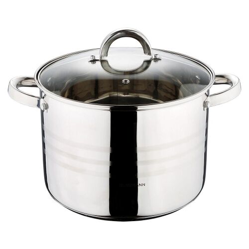 Blaumann Gourmet Line Rozsdamentes Fazék Üvegfedővel - 5,8L, Indukciós