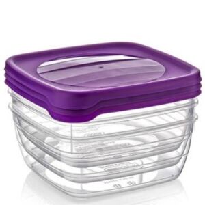 Hobby Trend Négyzet Tárolódoboz Szett - 3 x 0,5L, Műanyag 139575214 - Ételtárolás