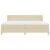 vidaXL Box Spring Ágy Matraccal - 200x200 cm, Krém Szövet 164721113