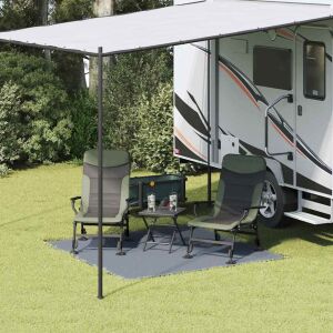 vidaXL Kék-Szürke Poliészter Sátoralj - 200 x 200 cm 139597463 - Sátor