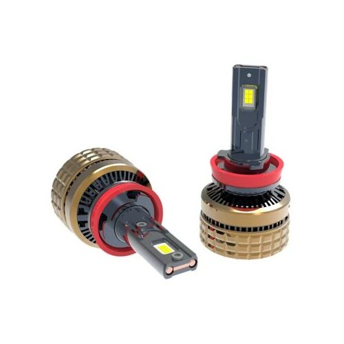 LED žiarovky H8, H9, H11 H100 Canbus pre svetlomety, 100W, 15000 Lm, 6000k, izolované na bielej