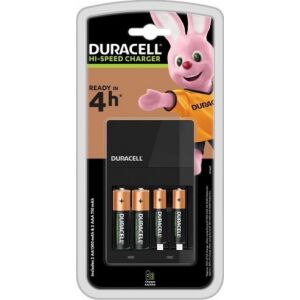 Duracell CEF14 Akkumulátortöltő + 2xAA 1300mAh + 2xAAA 750mAh Elemekkel 139616488 - Duracell
